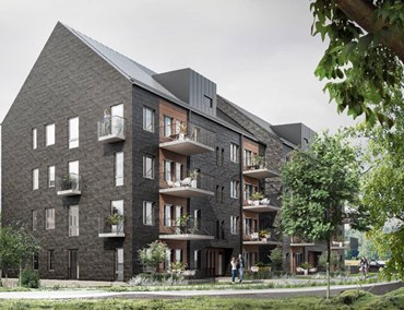 Nybyggnad av 132 lägenheter ABG i Södra Hemlingby Gävle